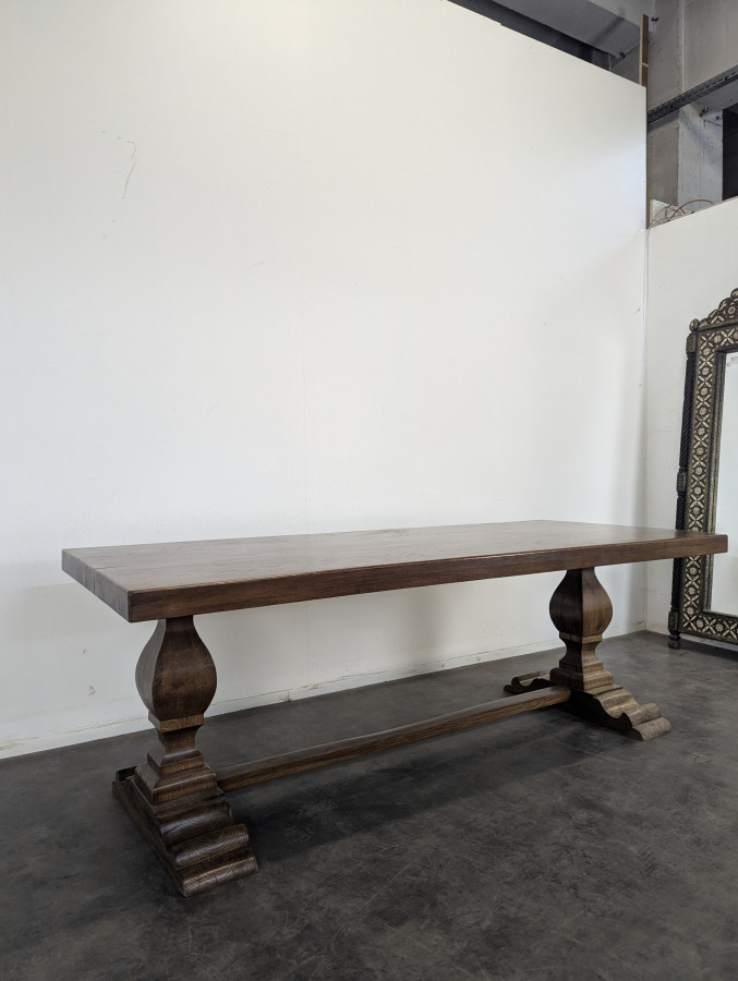 Table de monastère en chêne massif