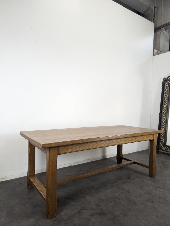 Table de ferme en chêne massif