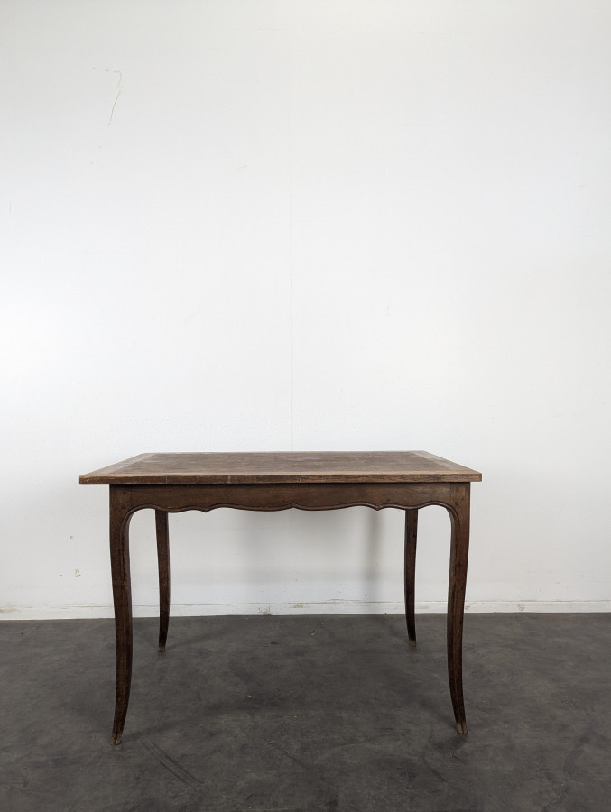 Table de ferme en chêne de style Louis XV