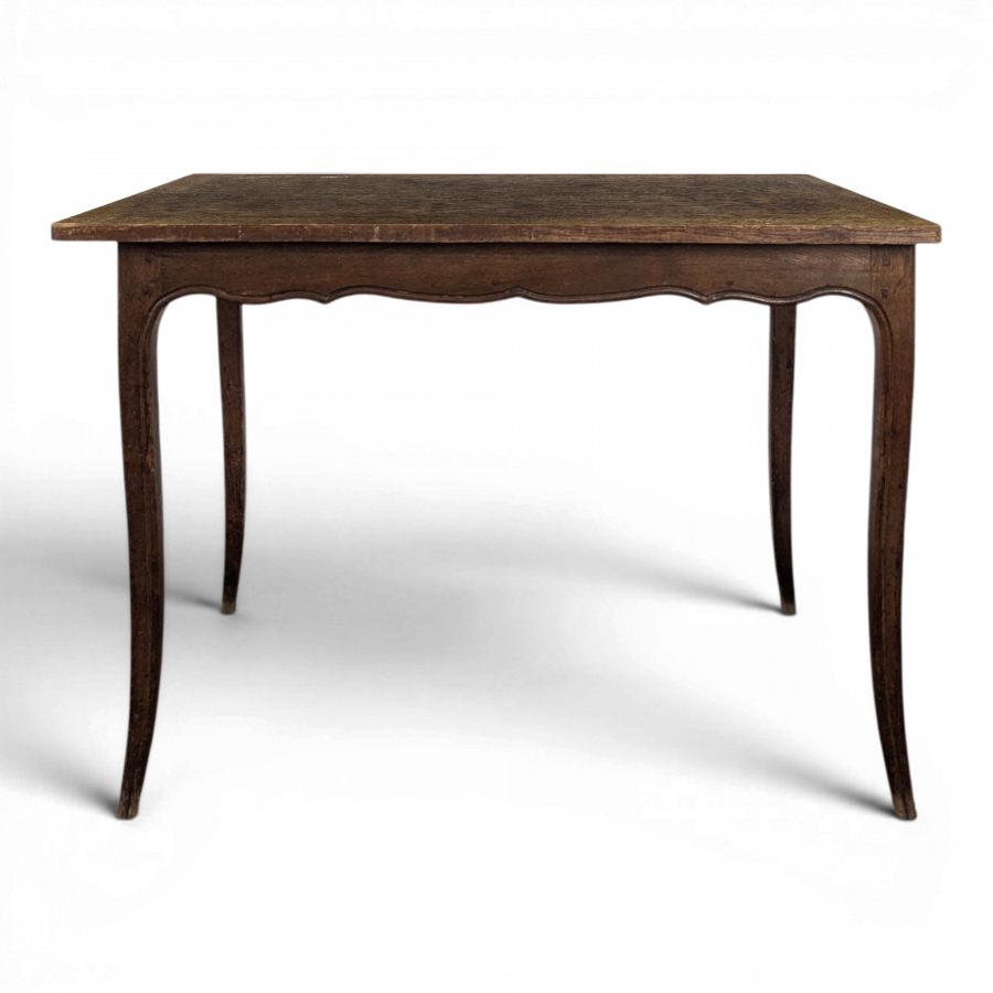 Table de ferme en chêne de style Louis XV