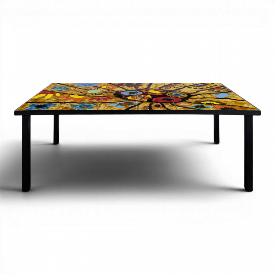 Table basse en céramique des années 60