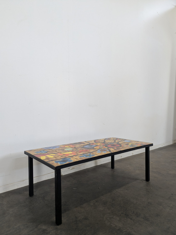 Table basse en céramique des années 60