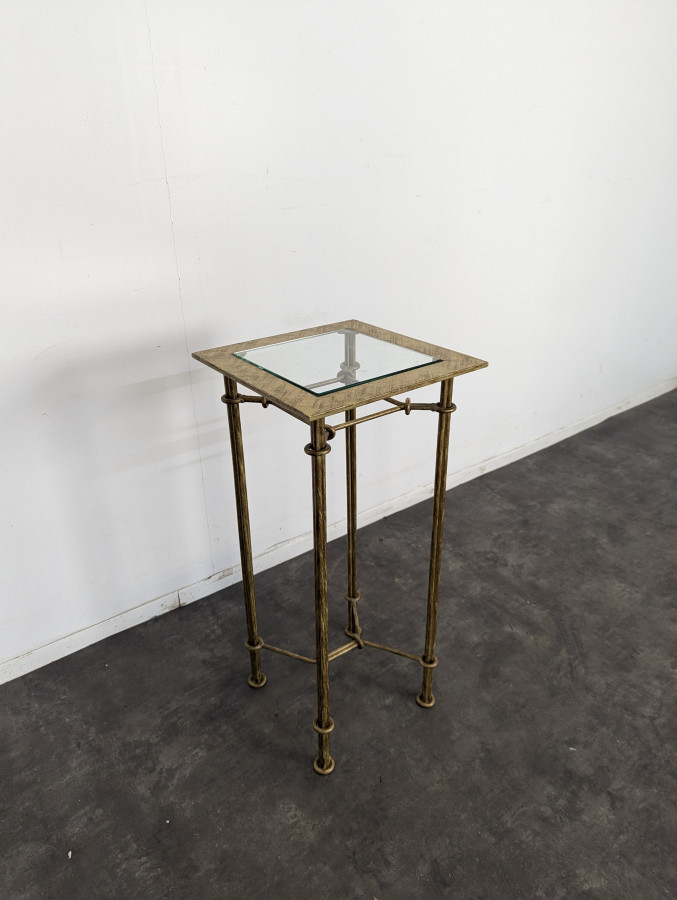Sellette en fer forgé dans le style de Diego Giacometti