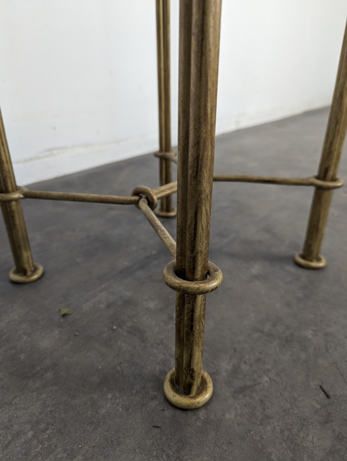 Sellette en fer forgé dans le style de Diego Giacometti