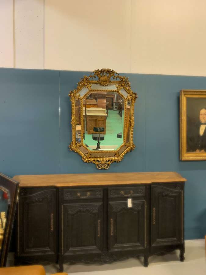 Magnifique miroir de style Louis XV à parecloses